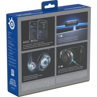 Навушники SteelSeries Arctis Nova 3P Wireless MultiPlatform Black (61686)