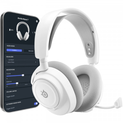 Навушники SteelSeries Arctis Nova 7P Gen 2 Wireless White (61745)