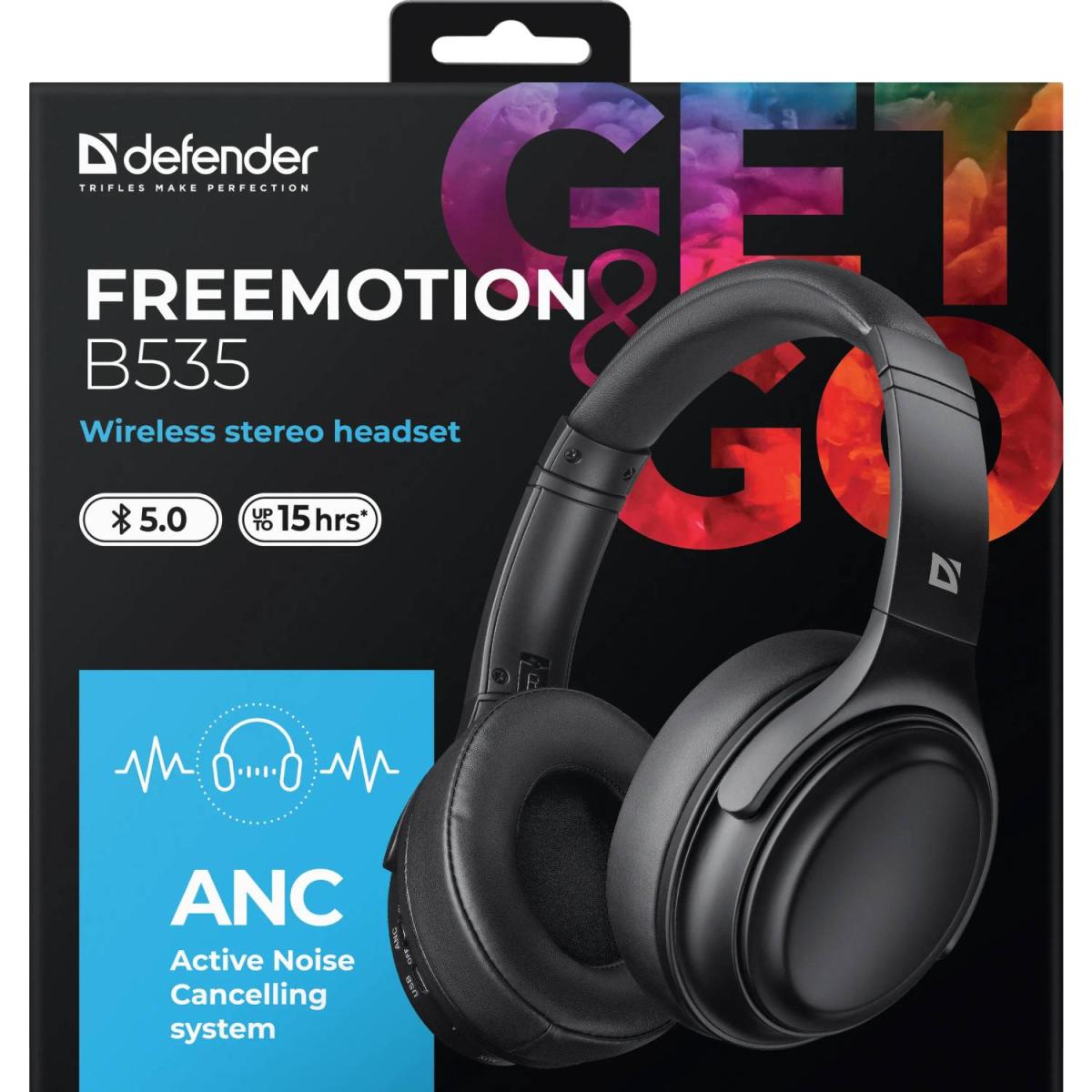 Навушники Defender FreeMotion B535 Bluetooth Black (63535)