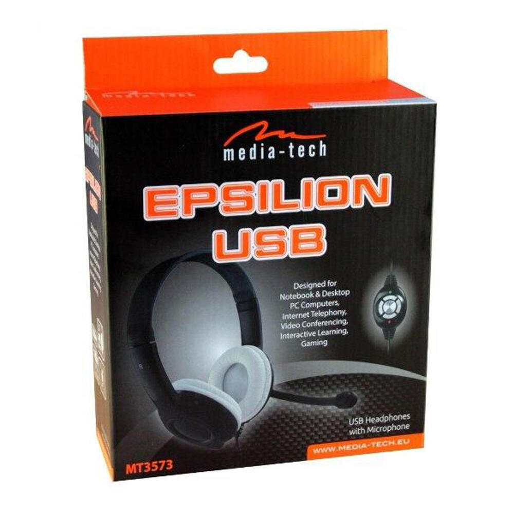 Гарнітура Media-Tech Epsilion USB Black (MT3573)
