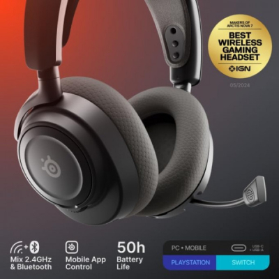 Навушники SteelSeries Arctis Nova 7 Gen 2 Wireless Black (61730)