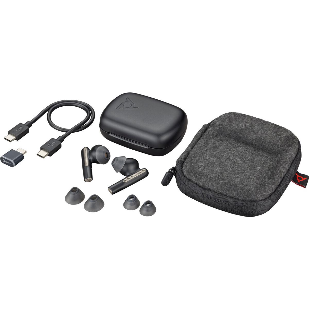 Навушники Poly Voyager Free 60 Earbuds + BT700C + BCHC Black (7Y8H4AA)