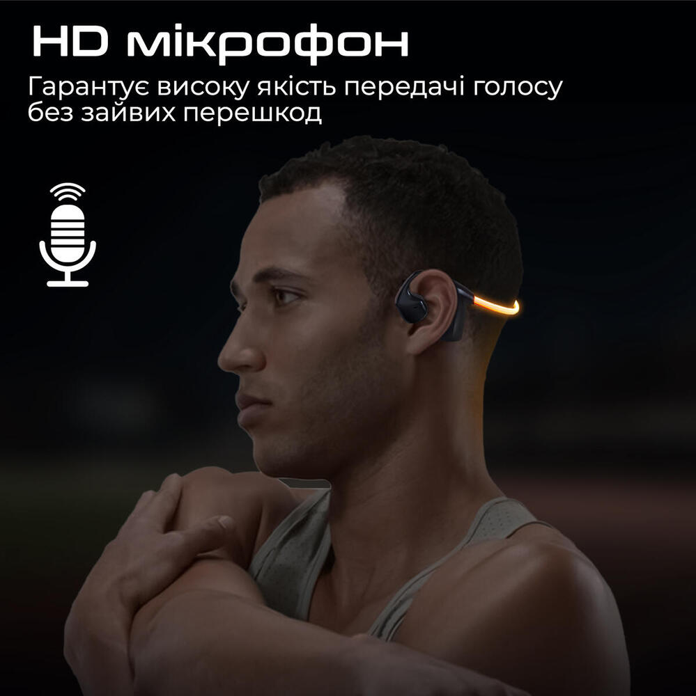 Bluetooth-гарнітура Promate RippleGlow Black