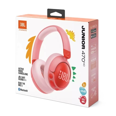 Bluetooth-гарнітура JBL Junior 470NC Pink (JBLJR470NCPIK)