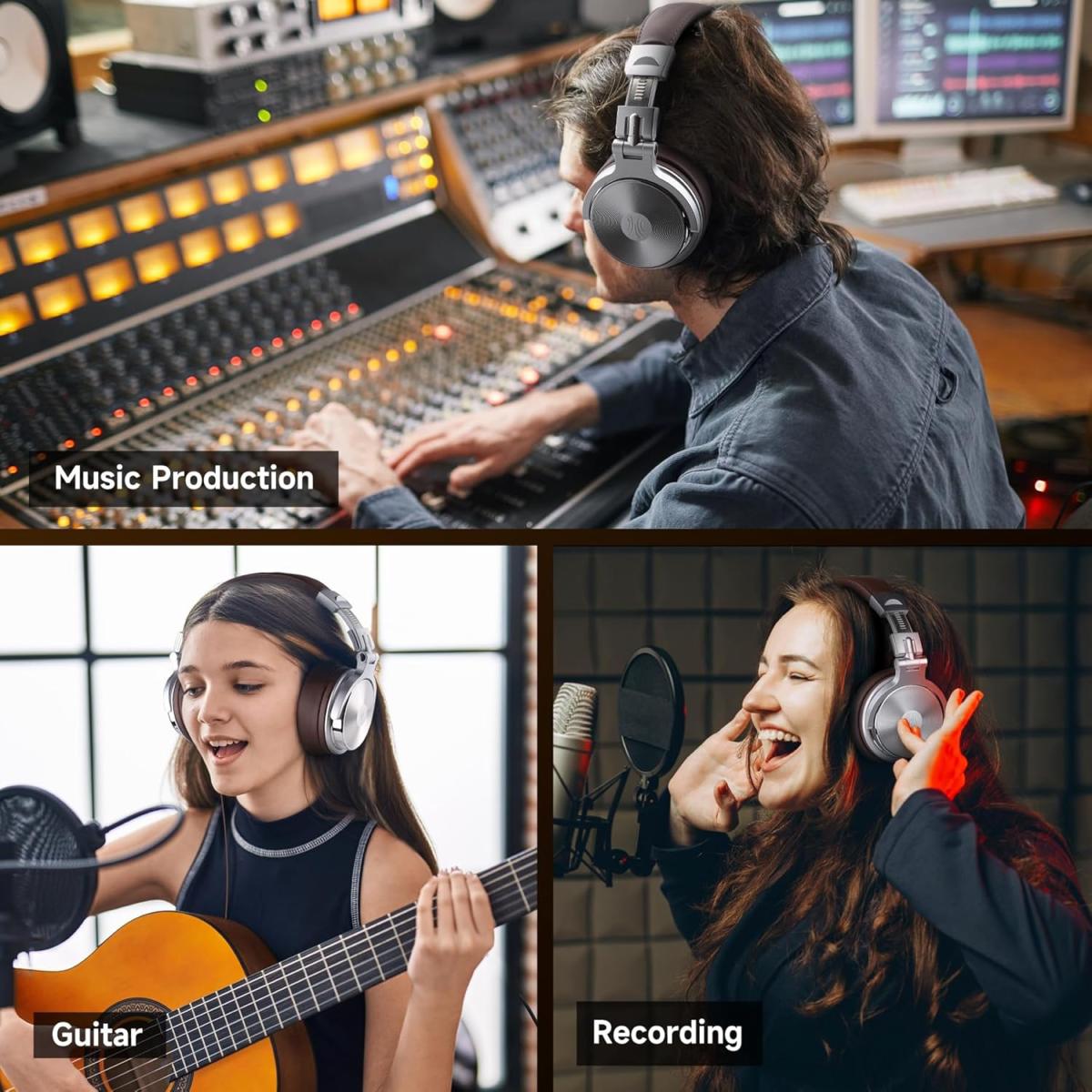 Гарнітура OneOdio Pro 30, 3,5мм/6,35мм, Silver (Pro 30 Silver)