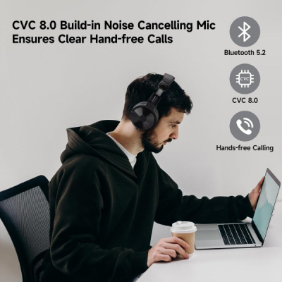 Навушники OneOdio Studio Pro C Bluetooth+3,5мм Black (Pro C Black)