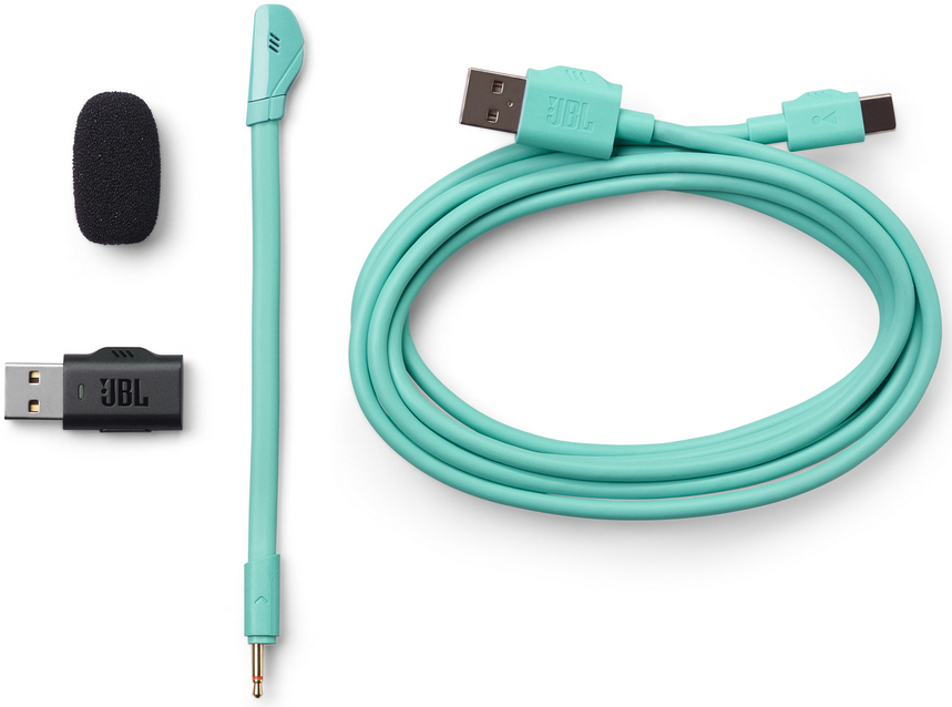 Bluetooth-гарнітура JBL Quantum 360 Wireless Cyan (JBLQTUM360CYN)