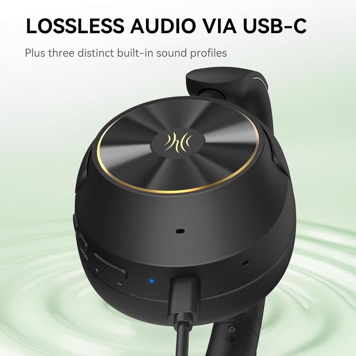 Гарнітура OneOdio A6, Bluetooth + USB-C, Hybrid ANC, Black (A6 Black)