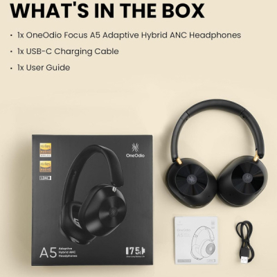 Навушники OneOdio A5 Bluetooth/ANC Black (A5 Black)