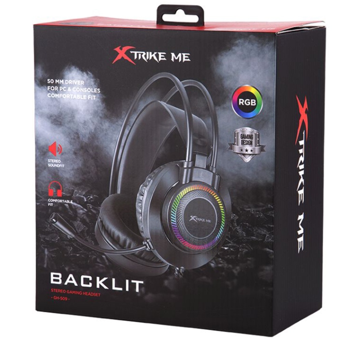 Навушники Xtrike ME GH-509 RGB Black (GH-509)