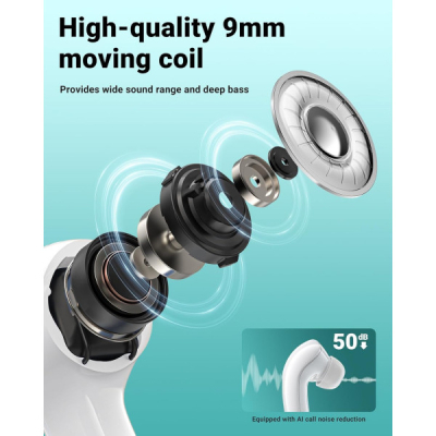 Навушники Acefast T9 Porcelain White (6974316282549)