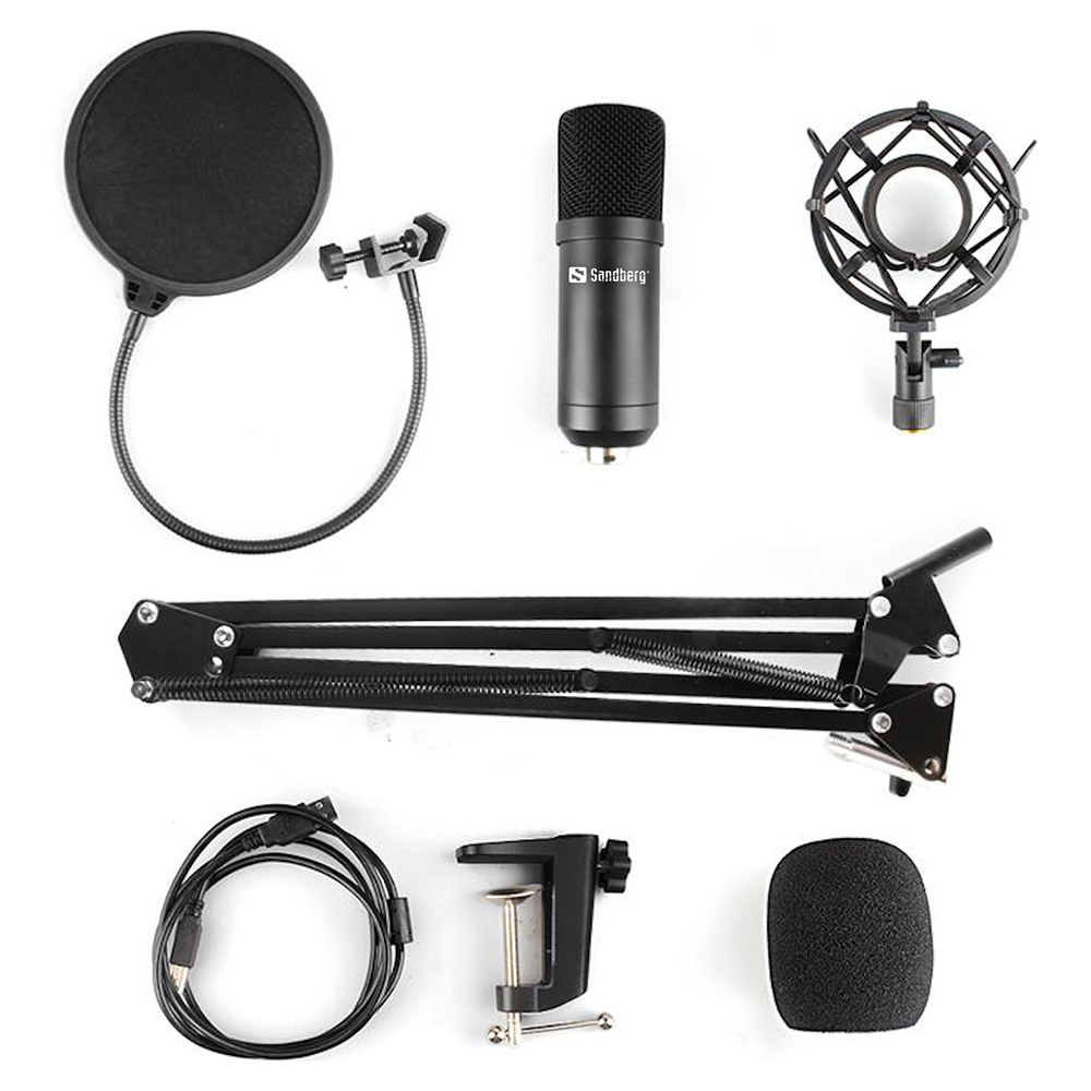 Мікрофон Sandberg Ігровий стрім мікрофон Sandberg Streamer Kit USB, кабель 2,5м. (126-07)