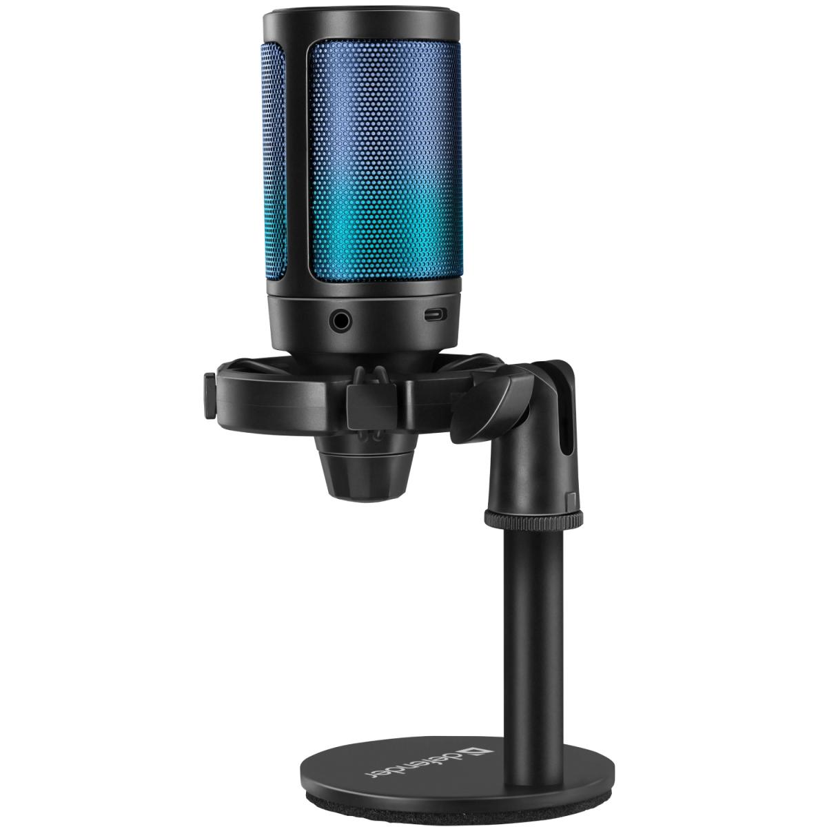Ігровий стрім мікрофон Defender Impulse GMC 600 USB, RGB, 1.8м чорний (64660)