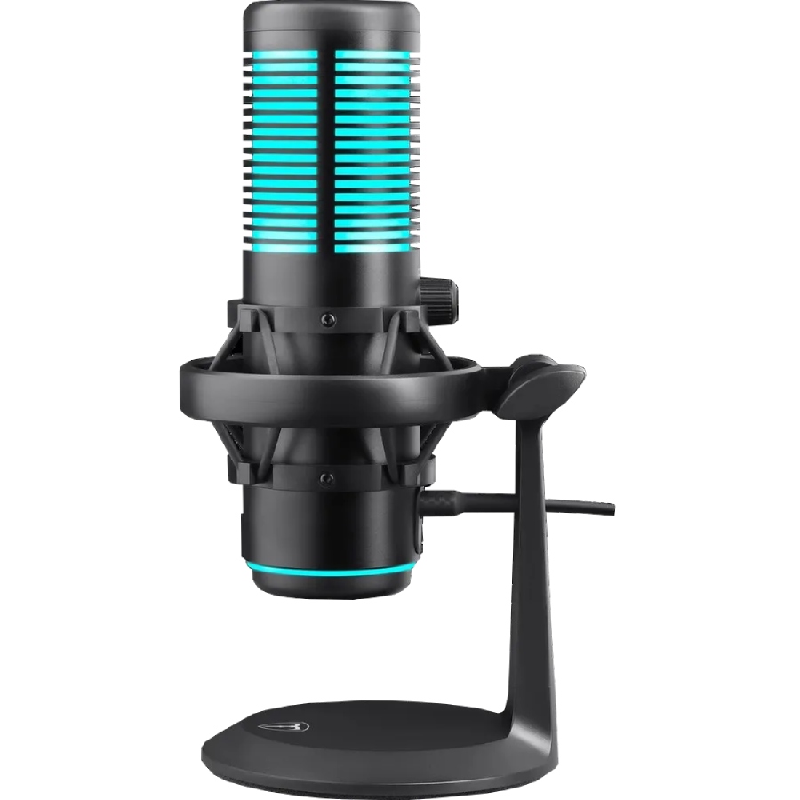 Ігровий стрім мікрофон Defender Pulsar GMC USB, RGB,  2.0 м (64730)