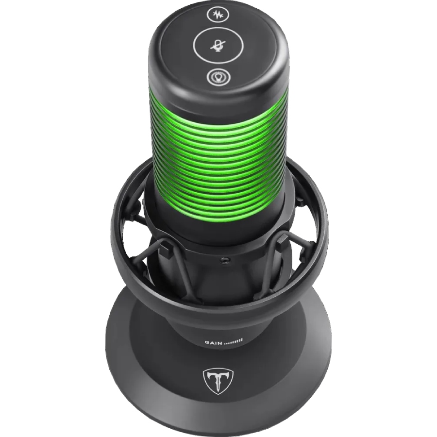 Ігровий стрім мікрофон Defender Pulsar GMC USB, RGB,  2.0 м (64730)