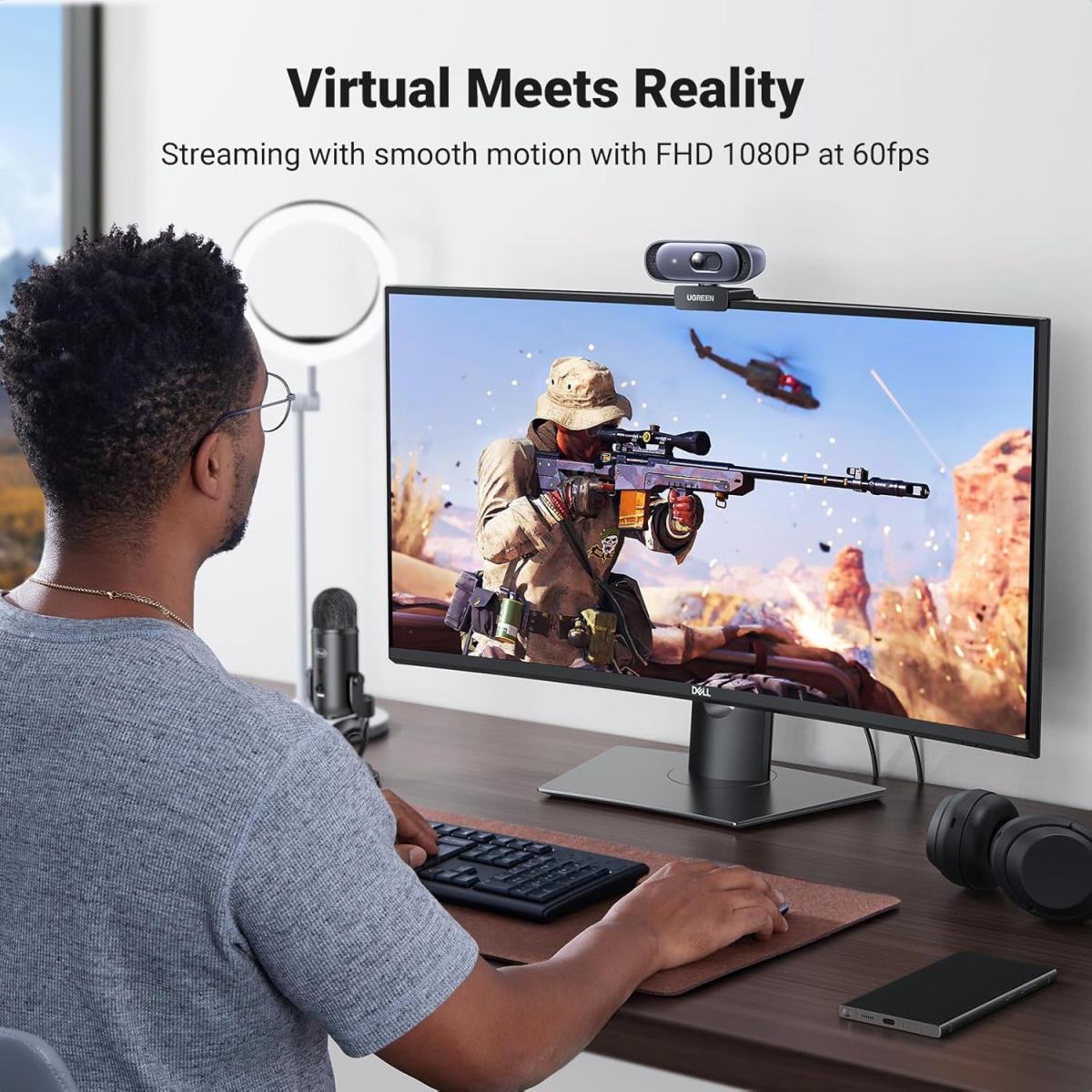 Веб-камера Ugreen CM778 2K webcam USB-A (35626)