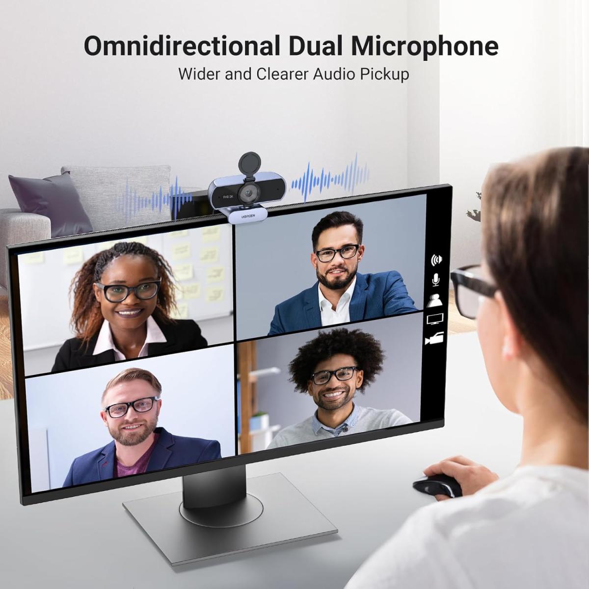 Веб-камера Ugreen CM717 2K webcam USB-A (25442)