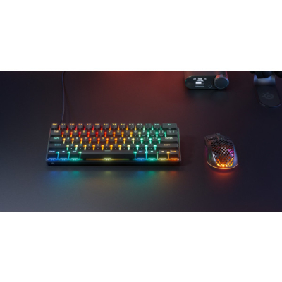 Клавіатура SteelSeries Apex Pro Mini Gen 3 HyperMagnetic OmniPoint 3.0 OLED USB UA Black (64913)