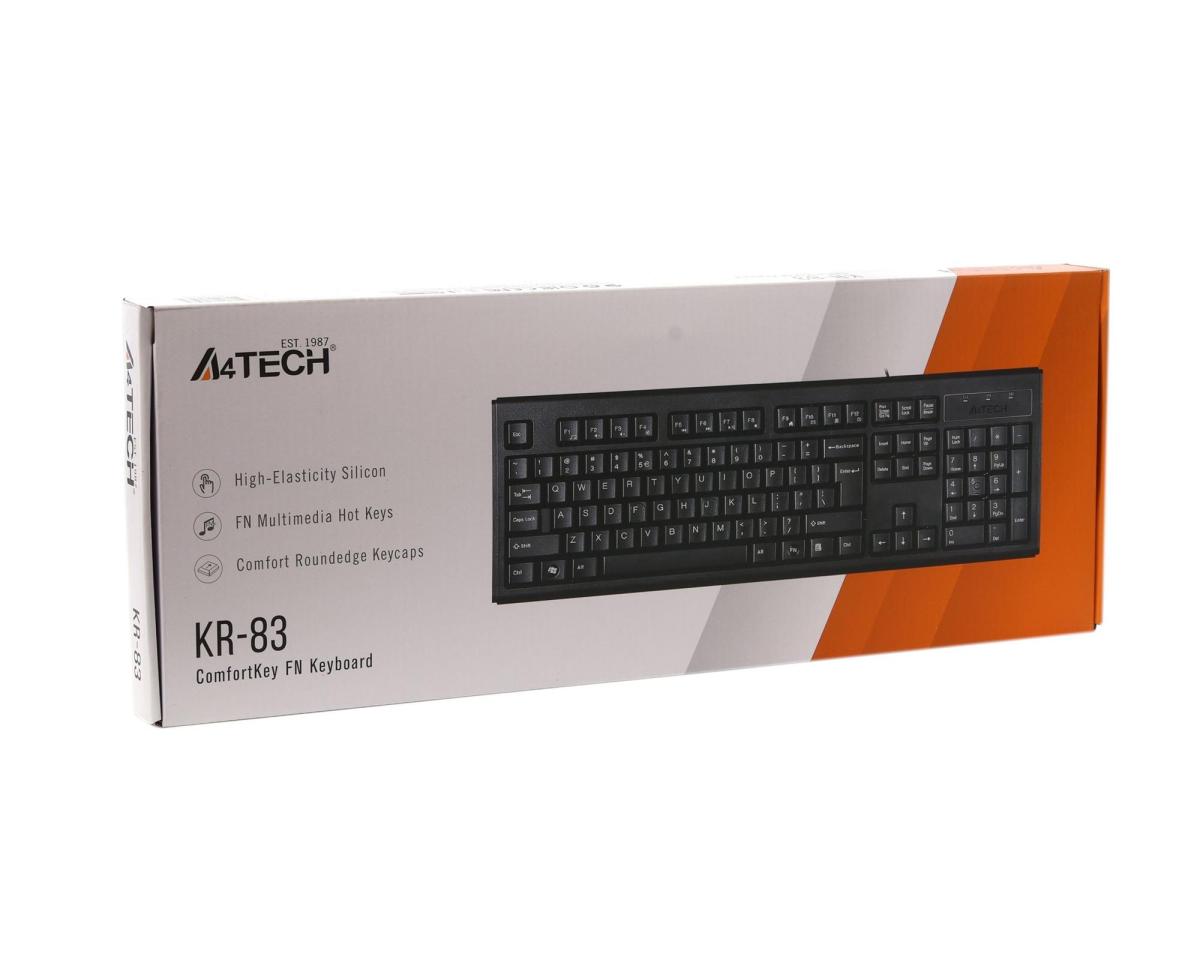 Клавiатура A4tech KR-83 Black