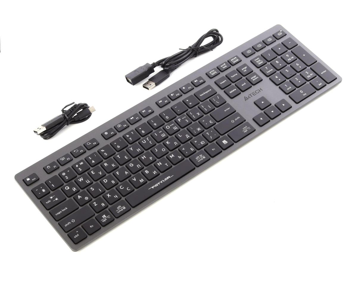 Клавіатура A4-Tech Fstyler FBX50C Grey