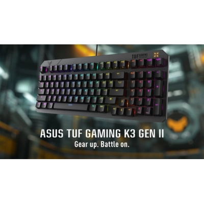 Клавiатура Asus TUF Gaming K3 Gen II Opti-Mech RGB 97key Switches ABS Black (90MP0390-BKMA00)