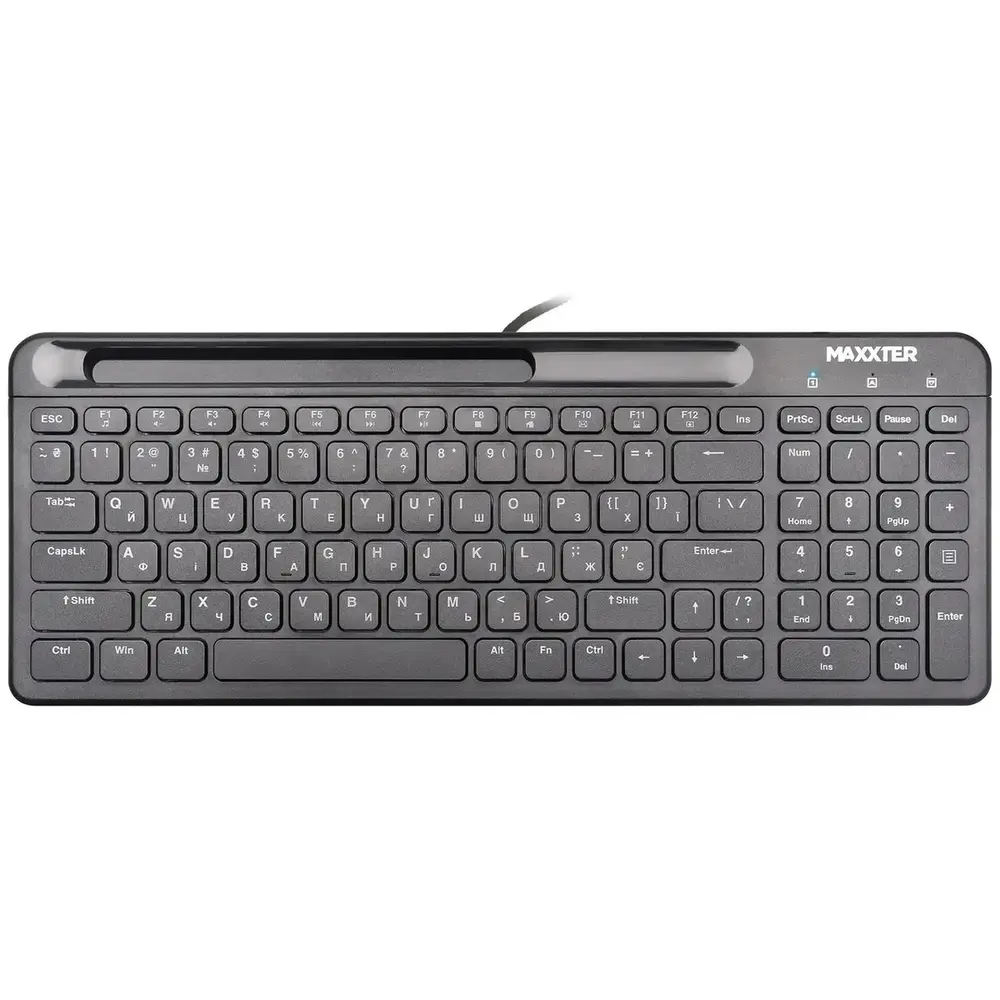 Клавiатура Maxxter KB-01B-UA Black