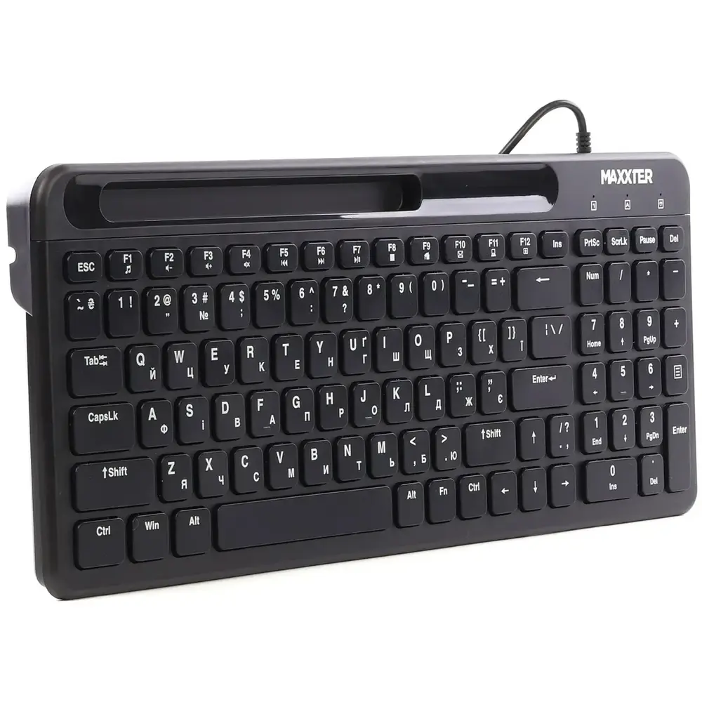 Клавiатура Maxxter KB-01B-UA Black