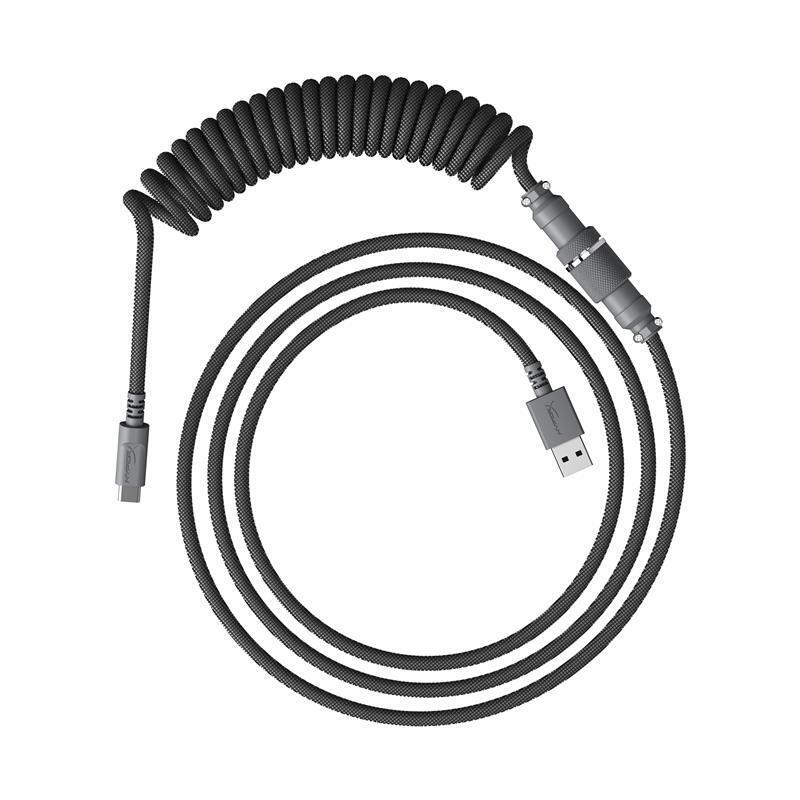 HyperX Кабель USB-A - USB-C спіральний, 1.37м Grey (1525598)