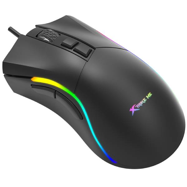 Мишка XTRIKE ME GM-226, ігрова, USB, 7200dpi., 7кн.,RGB, чорна (GM-226)