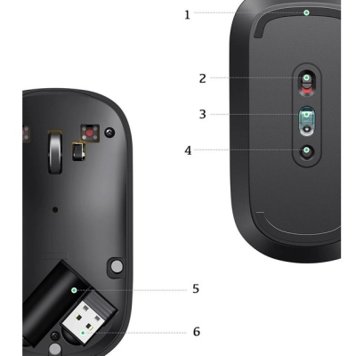 Мишка Ugreen MU001 Portable Wireless Black (90372)