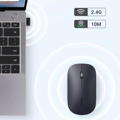 Мишка Ugreen MU001 Portable Wireless Black (90372)