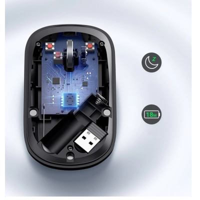 Мишка Ugreen MU001 Portable Wireless Black (90372)