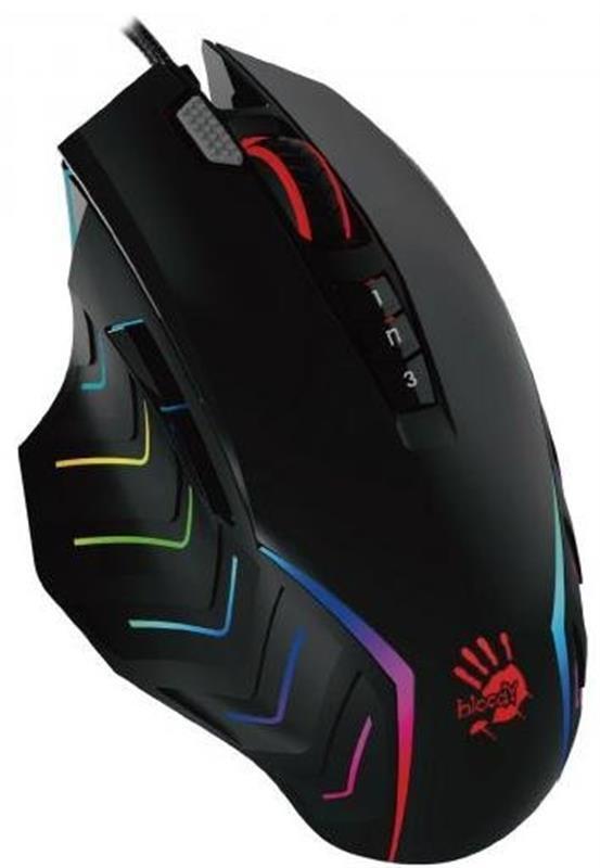 Ігрова миша Activated, Extra Fire Button, 8000 CPI, RGB, 20M натискань Bloody (J95s Bloody (Black)) (1773912)