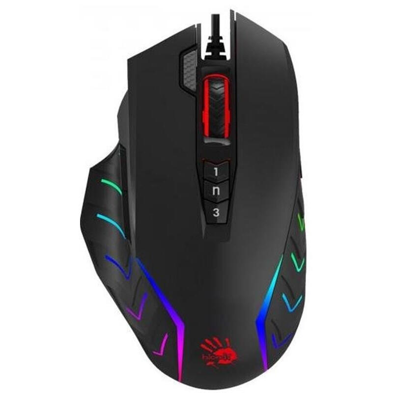 Ігрова миша Activated, Extra Fire Button, 8000 CPI, RGB, 20M натискань Bloody (J95s Bloody (Black)) (1773912)