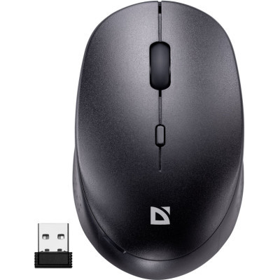 Мишка Defender Auris MB-027 Silent Wireless Black (52027)