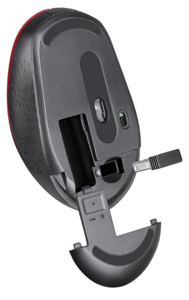 Мишка Defender Auris MB-027 Silent Wireless Red (52026)