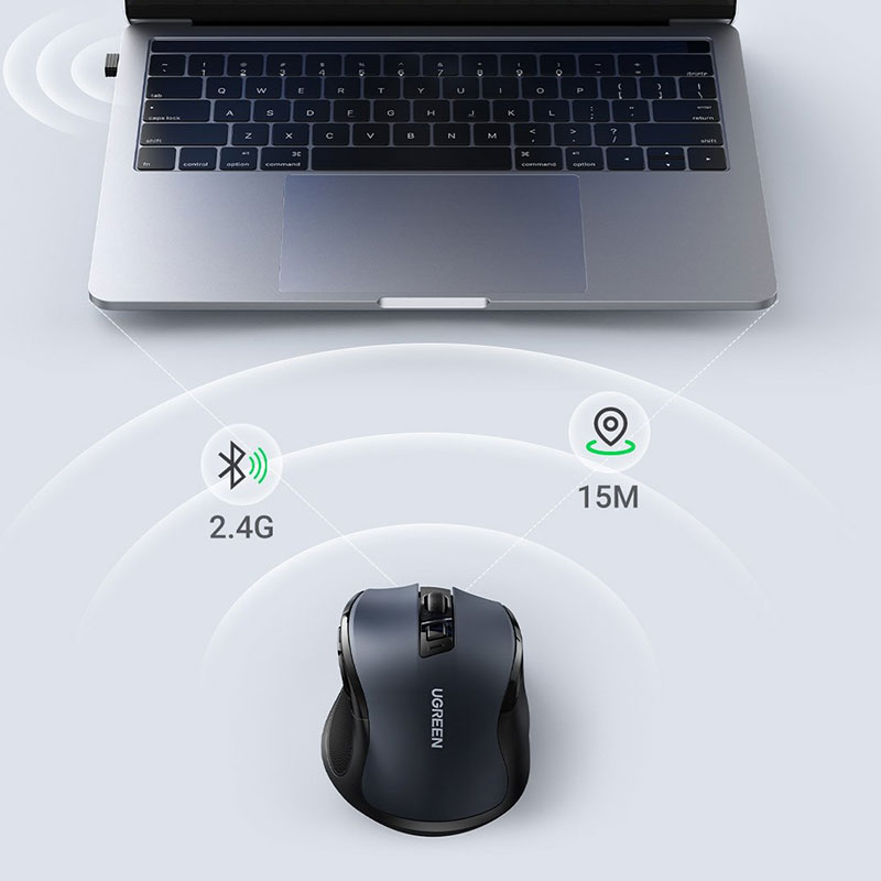 Мишка Ugreen MU006 Ergonomic Wireless Black (90545)
