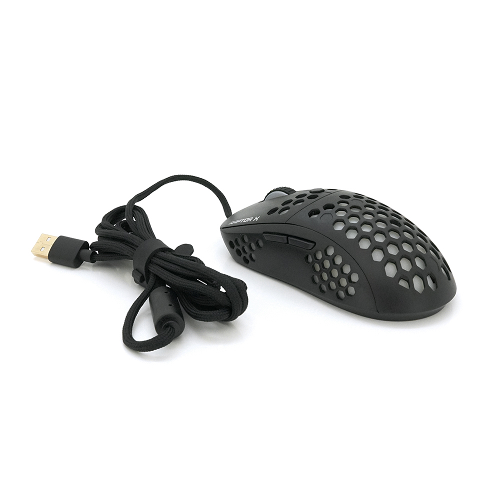 Ігрова миша провідна RAPTOR UX2 X 6 кнопок 200-4800 DPI Led Lighting RGB 18 м Win7/8/10 Mac OS Black COLOR BOX (1782644)