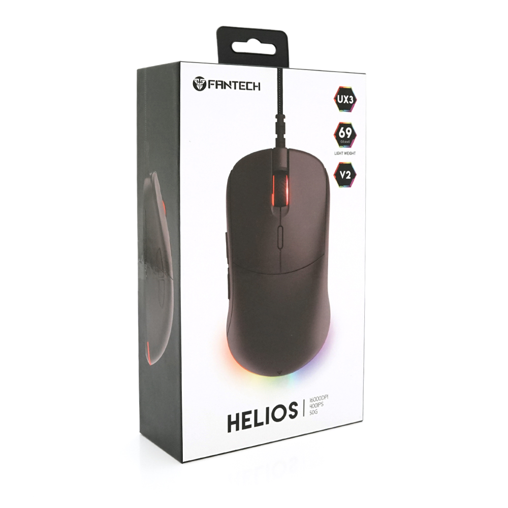 Ігрова миша дротова HELIOSUX3V2 6 кнопок 200-4800 DPI Led Lighting RGB 18 м Win7 / 8/10 Mac OS Black COLOR BOX (1782645)