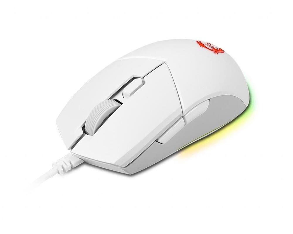 Mиша USB OPTICAL GAMING CLUTCH GM11 WHITE MSI (CLUTCH GM11 WHITE) (1394446)