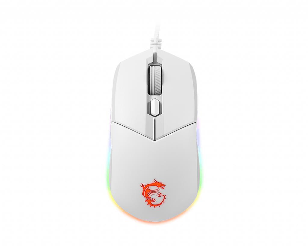 Mиша USB OPTICAL GAMING CLUTCH GM11 WHITE MSI (CLUTCH GM11 WHITE) (1394446)