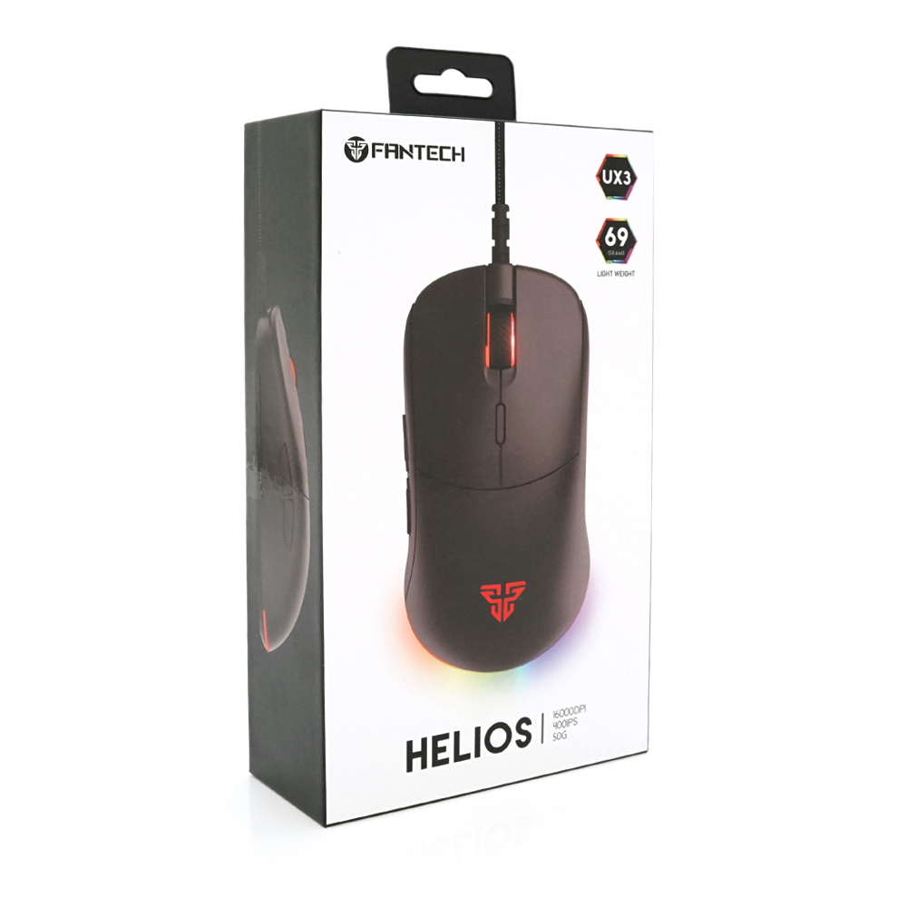 Ігрова миша дротова HELIOSUX3 6 кнопок 200-4800 DPI Led Lighting RGB 18 м Win7 / 8/10 Mac OS Black COLOR BOX (138*56*192) 0.23 кг (1782646)