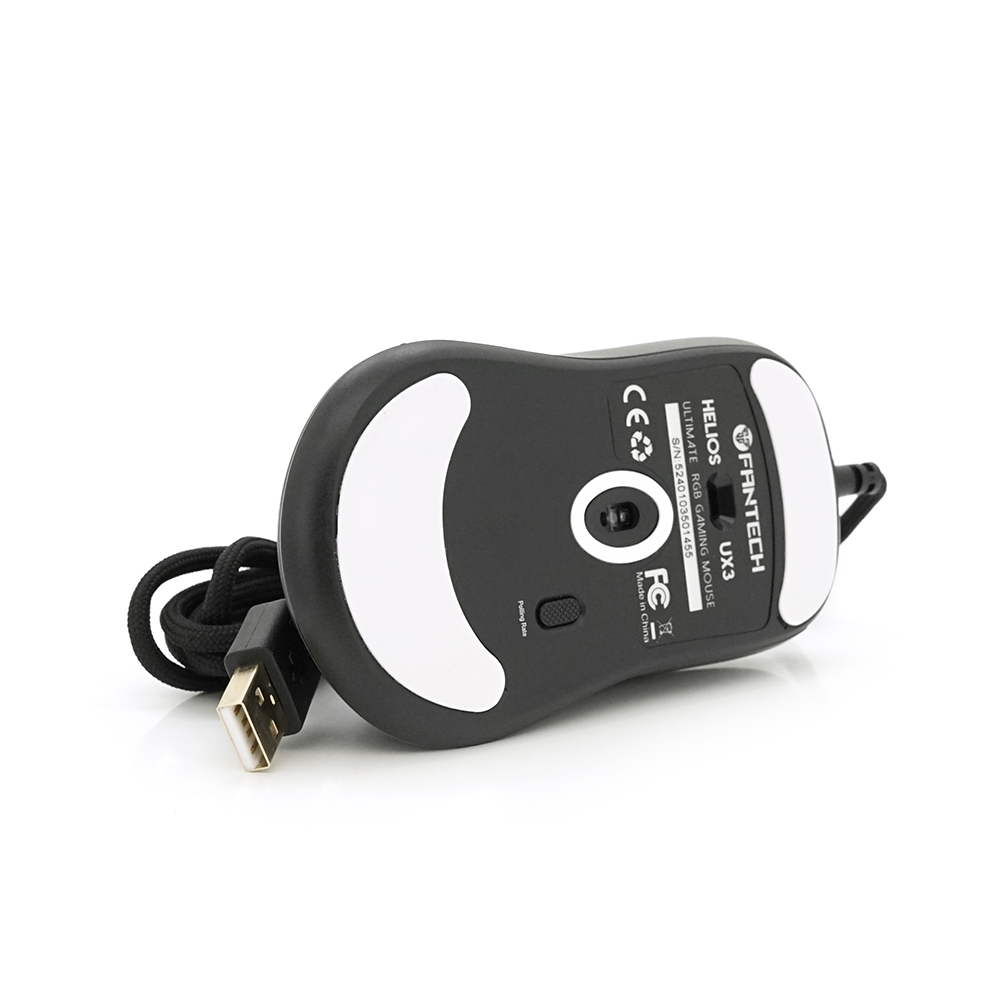 Ігрова миша дротова HELIOSUX3 6 кнопок 200-4800 DPI Led Lighting RGB 18 м Win7 / 8/10 Mac OS Black COLOR BOX (138*56*192) 0.23 кг (1782646)