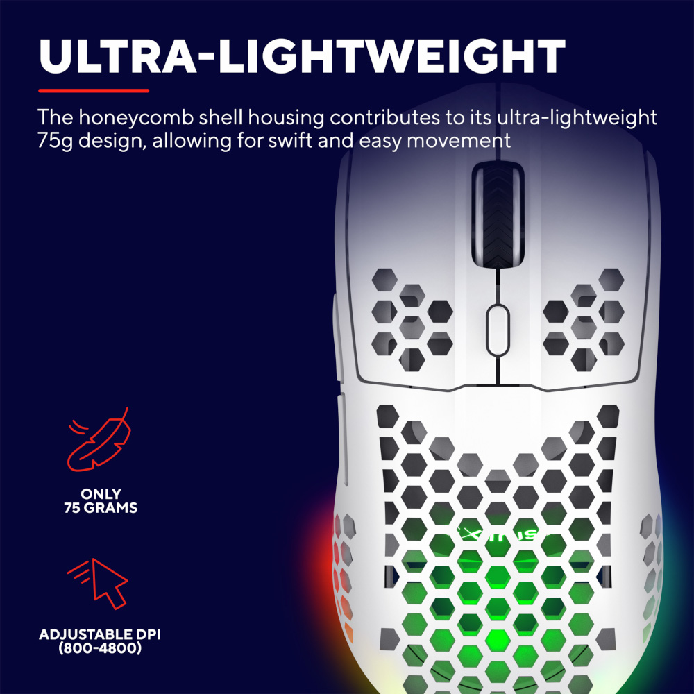 Бездротова Мишка GXT 929W Helox Ultra-lightweight  Wireless Gaming Mouse 6400 Dpi GXT 929W Helox TRUST (25390)
