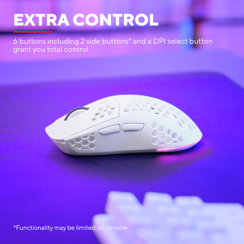 Бездротова Мишка GXT 929W Helox Ultra-lightweight  Wireless Gaming Mouse 6400 Dpi GXT 929W Helox TRUST (25390)