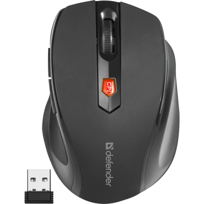 Мишка Defender Ultra MM-315 Wireless Black (52315)