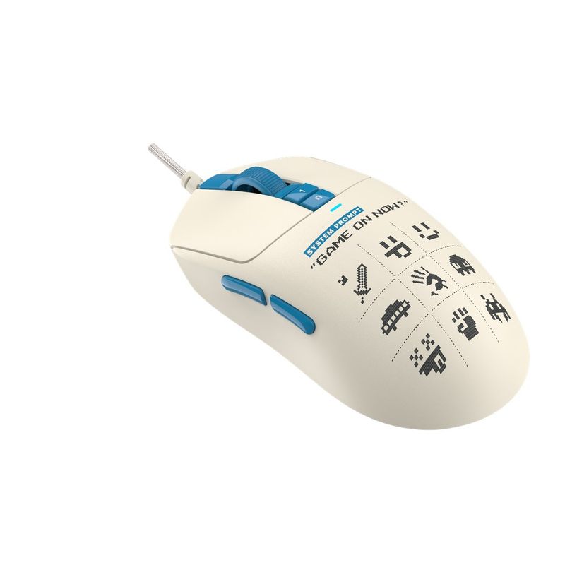 Ігрова миша Bloody, 20000 CPI, 30M натискань, білий+синій Bloody (W72 Ultra (Pixels Blue))