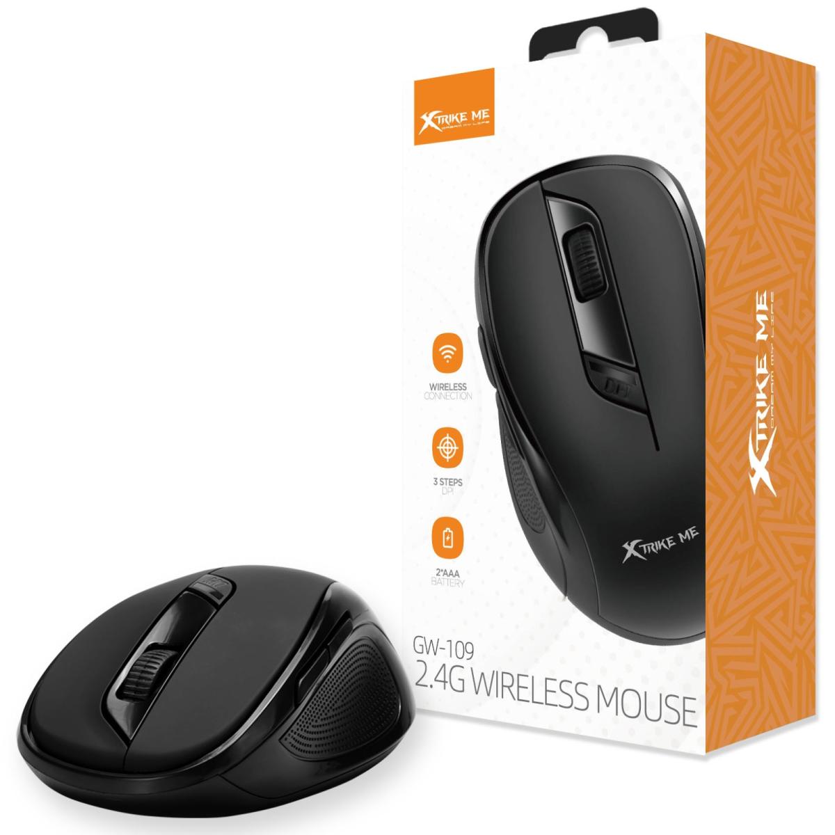 Мишка Xtrike ME GW-109 Wireless Black (GW-109)