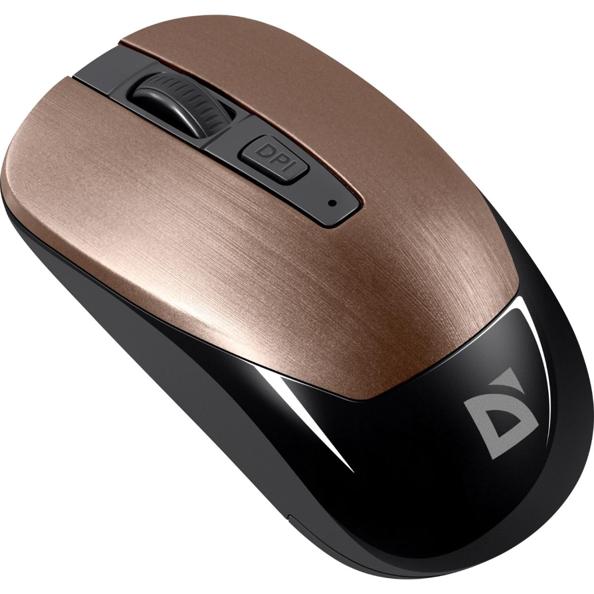 Мишка Defender Wave MM-995 Silent Wireless Bronze (52992)