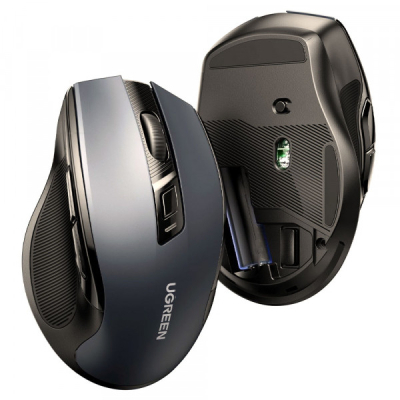 Мишка Ugreen MU006 Ergonomic Wireless Gray/Black (15063)